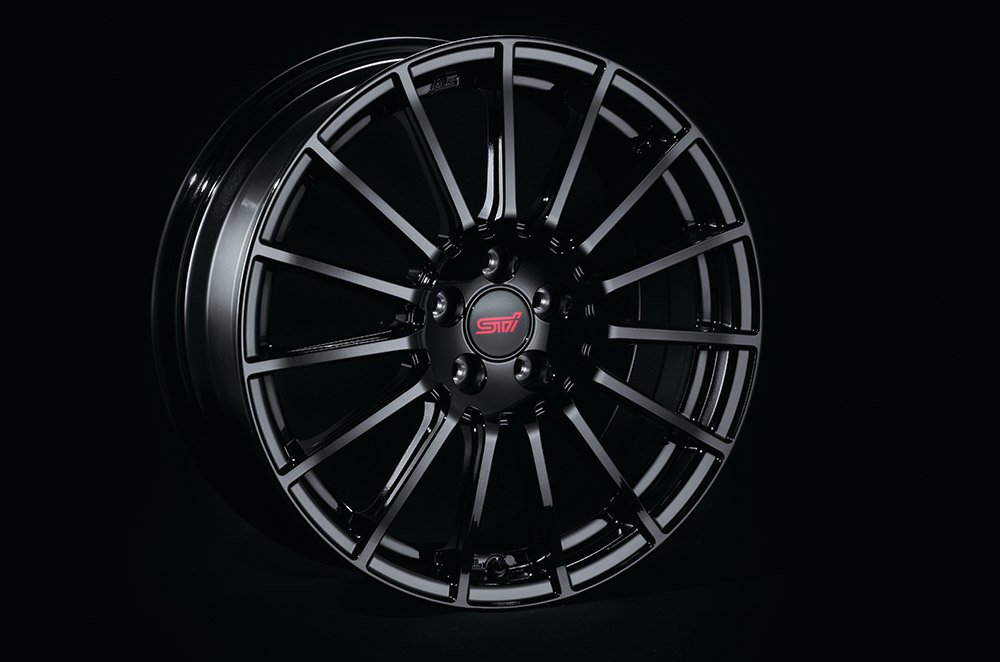 ENKEI Alloy Wheel Set (4) -17in (Black) inc. valves and centre caps