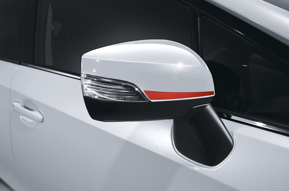 Door Mirror Stripe (red)