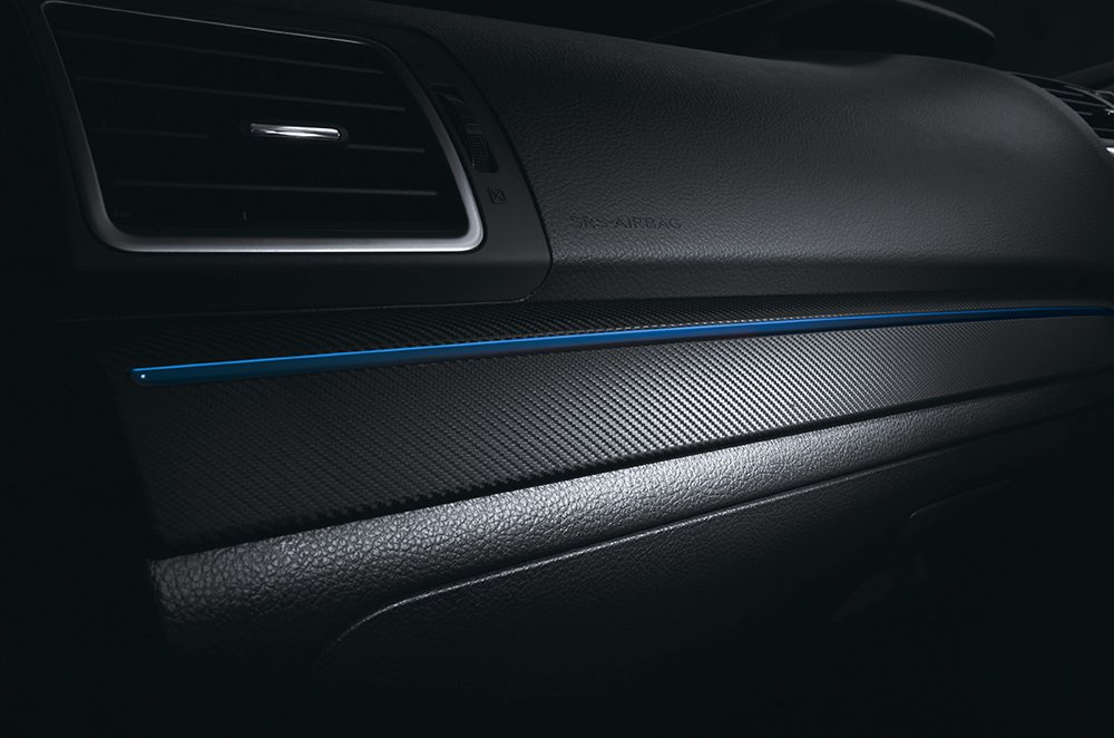 Matte Carbon Dash Panel Interior Trim - Blue