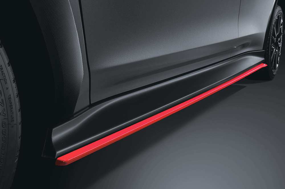 STI Side Under Spoiler (Red)