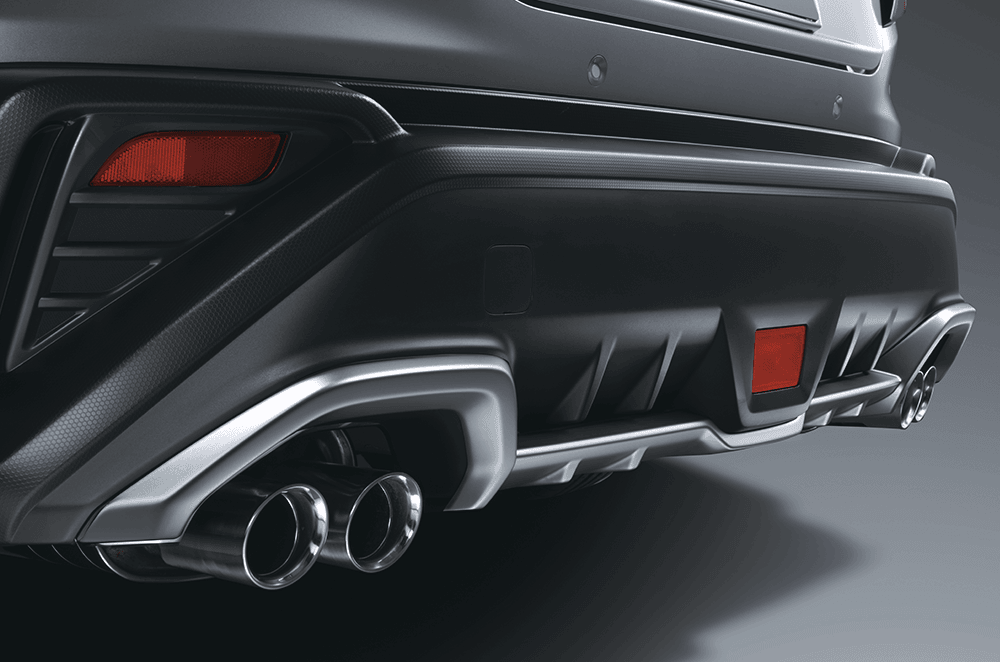 Rear Bumper Skirt (Silver)