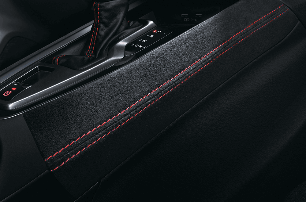 Center Console Ornament CVT (Red Stitch)