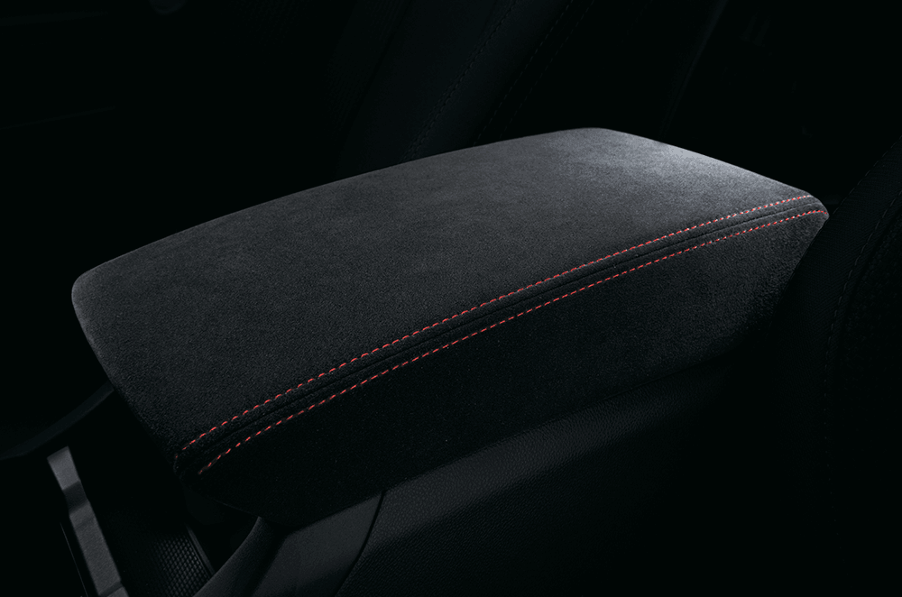 Center Console Lid CVT (Red Stitch)