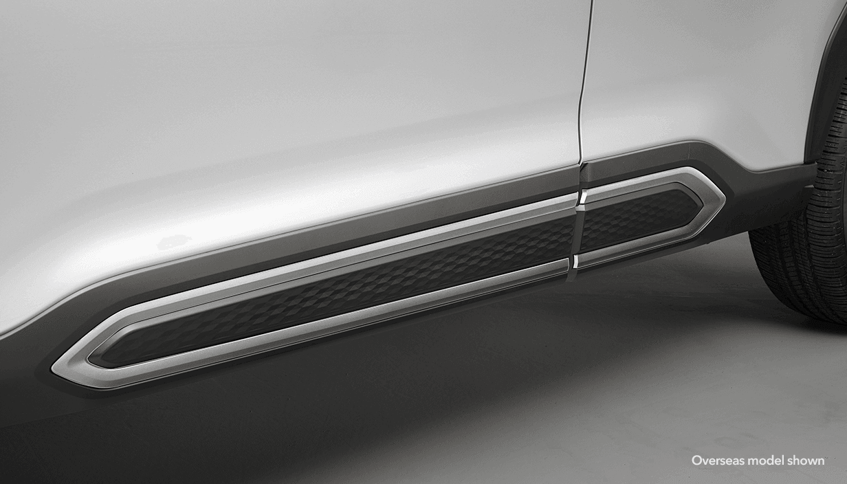Uncharted Lower Door Garnish - Silver | Subaru Australia