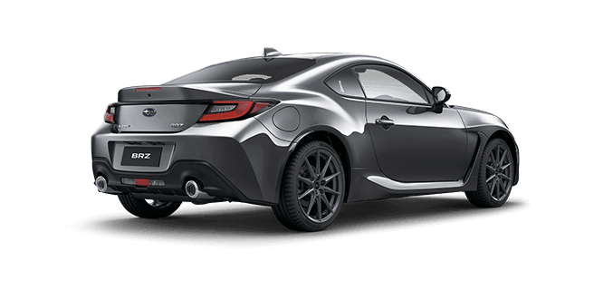 Rear View of Ignition Red Subaru BRZ