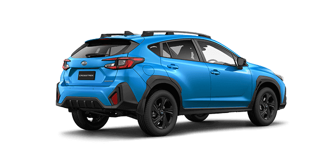 Rear view of Sun Blaze Pearl Subaru Crosstrek