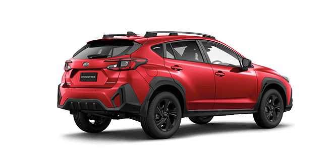 Rear view of Magnetite Grey Metallic Subaru Crosstrek