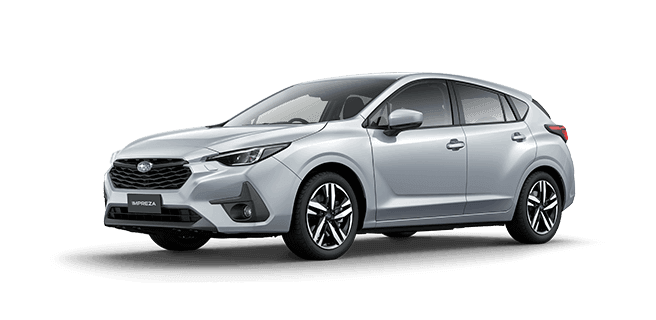Crystal White Pearl Subaru Impreza