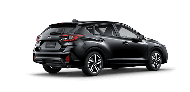 Rear View Ice Silver Metallic Subaru Impreza