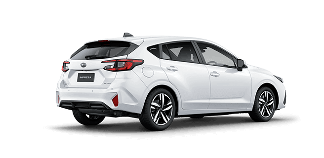 Rear View Sapphire Blue Pearl Subaru Impreza