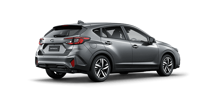 Rear View Oasis Blue Subaru Impreza