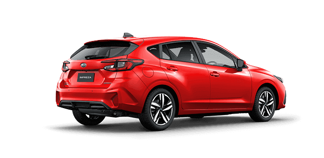 Rear View Magnetite Grey Metallic Subaru Impreza