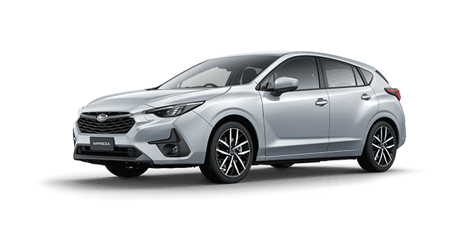 Crystal White Pearl Subaru Impreza