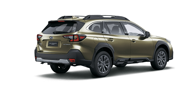 Rear View of Magnetite Grey Metallic Subaru Outback