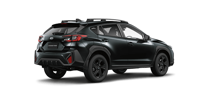 Rear view of Ice Silver Metallic Subaru CrosstrekIce Silver Metallic Subaru Crosstrek