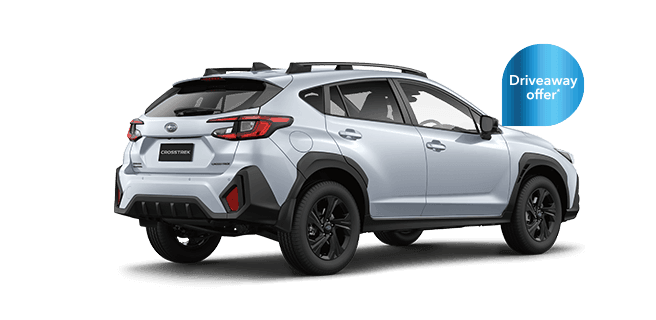 Rear View of Oasis Blue Subaru Crosstrek