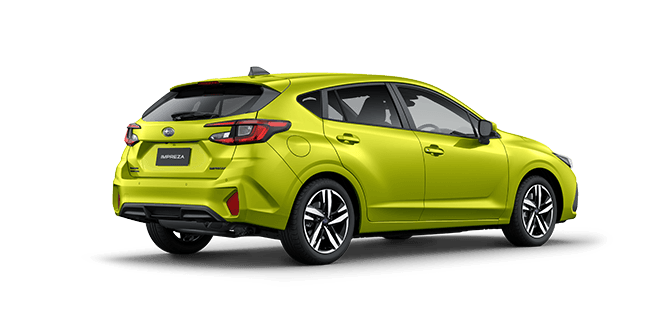 Rear View Magnetite Grey Metallic Subaru Impreza