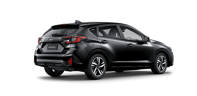 Rear View Ice Silver Metallic Subaru Impreza