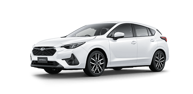 Crystal White Pearl Subaru Impreza 