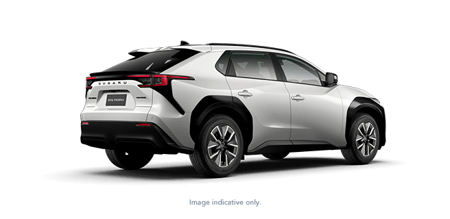 Rear View of Subaru Outback Harbour Mist Grey Pearl