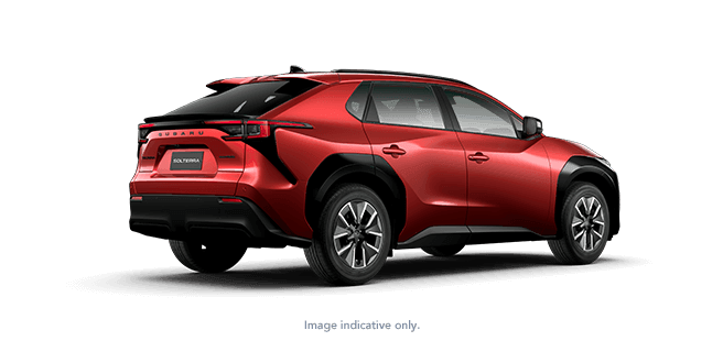 Rear View of Subaru Outback Elemental Red Pearl